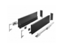 Guide per cassetti Axispro Soft close estrazione totale portata kg.40 con Spondina Nero C mm.167 varie lunghezze | GTV